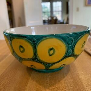 Vintage Oversized Cappuccino Cup Italy Signed A-10 Handpainted